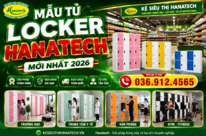 Tủ Locker Hanatech – Tủ Sắt Đựng Hồ Sơ Tài Liệu Và Đồ Cá Nhân Chất Lượng Cao