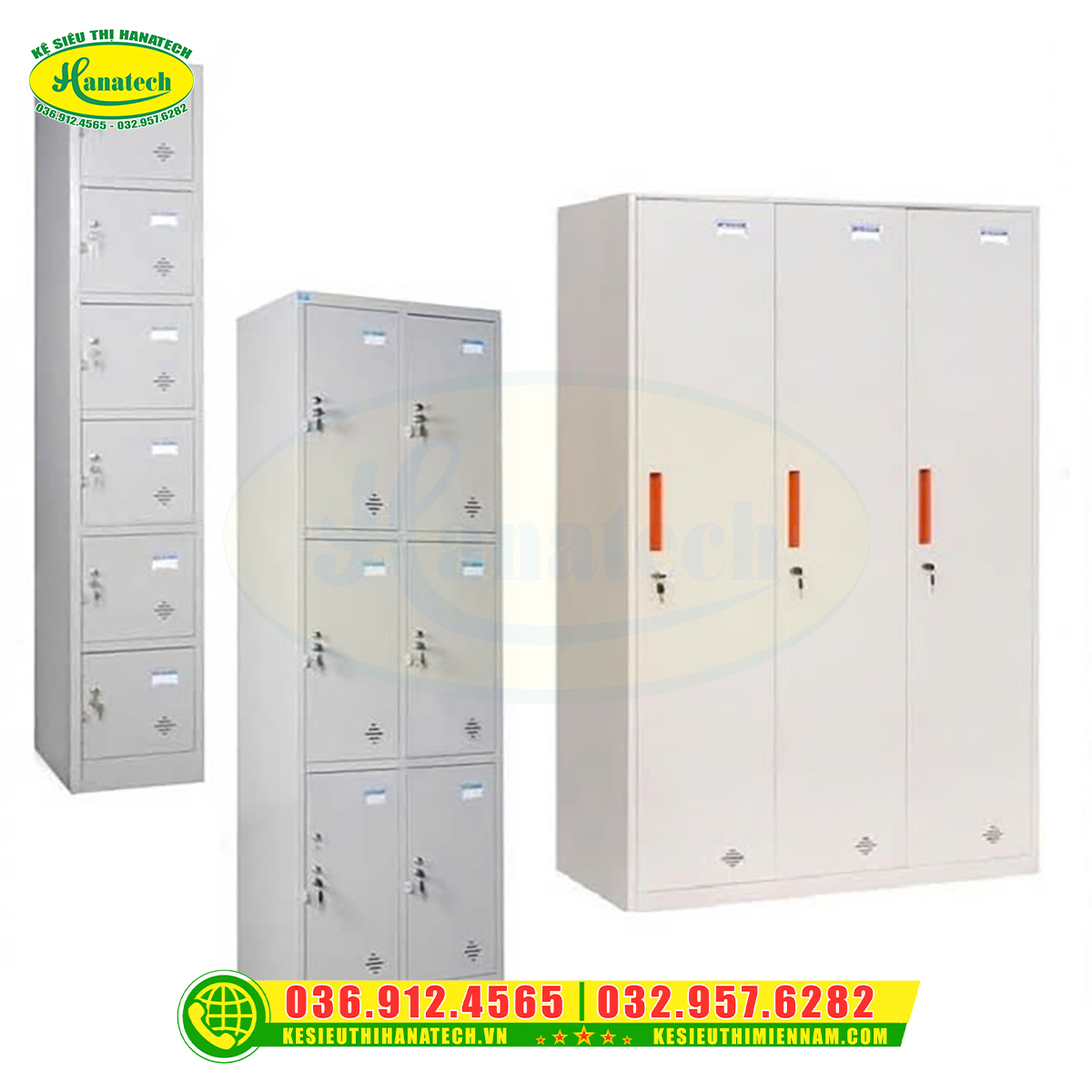 Mẫu tủ sắt locker đa dạng kích thước, kiểu dáng