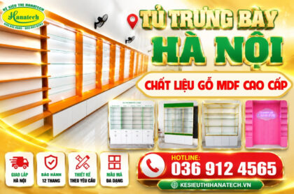 Các mẫu tủ kệ trưng bày Hà Nội