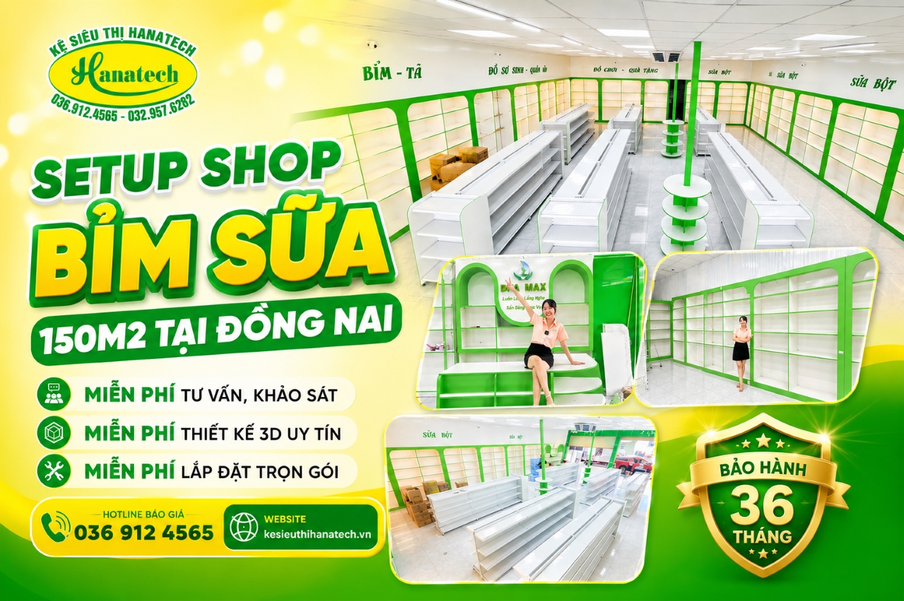 Kệ shop sữa tại Đồng Nai