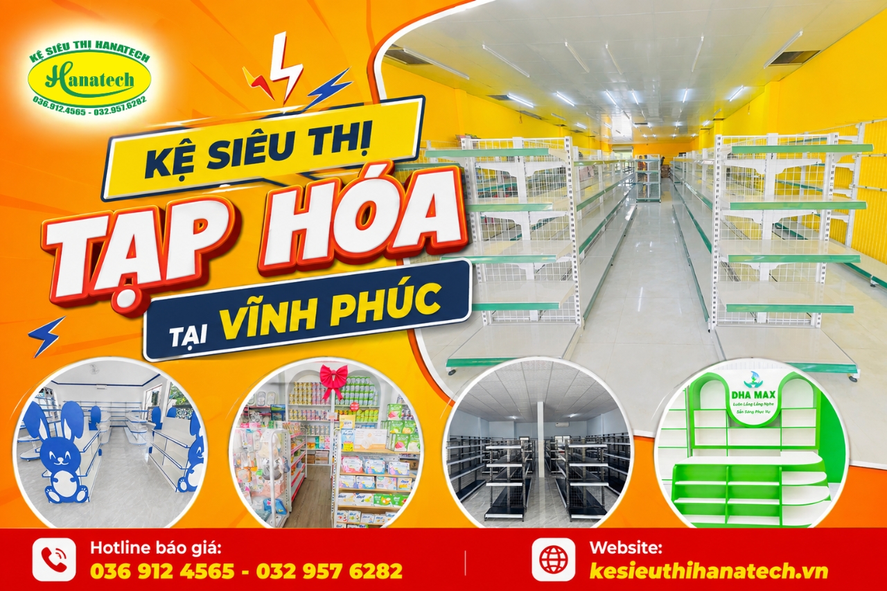 Kệ tạp hoá tại Vĩnh Phúc