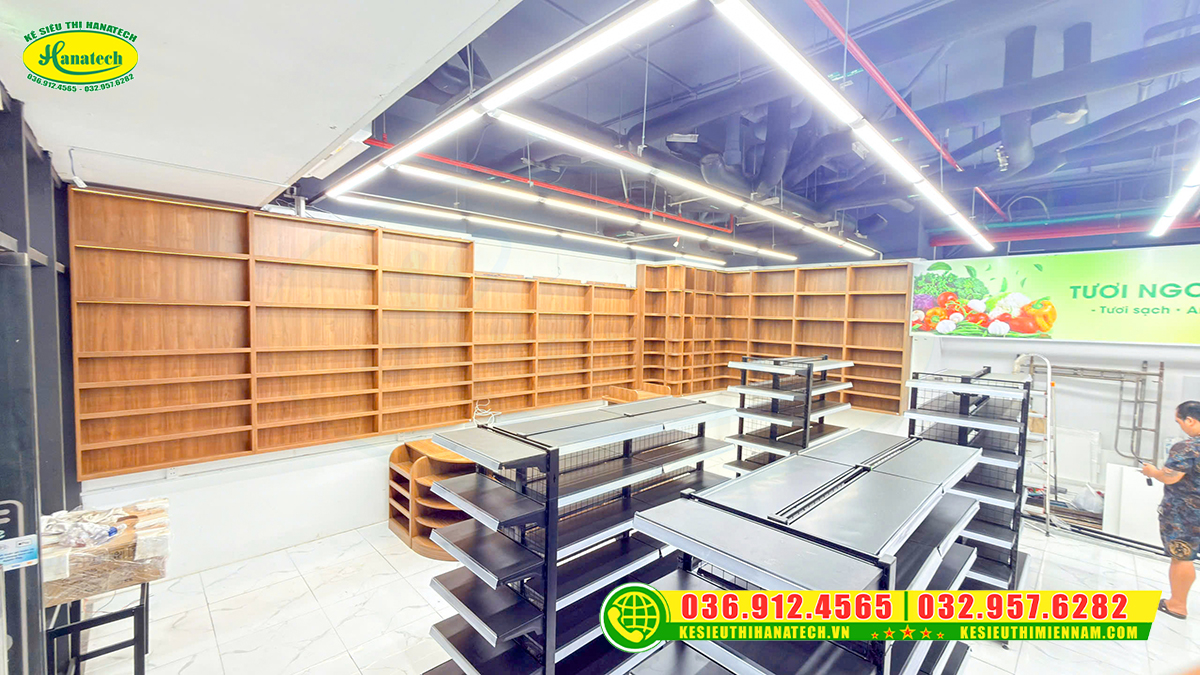 Setup kệ siêu thị mini tại TPHCM