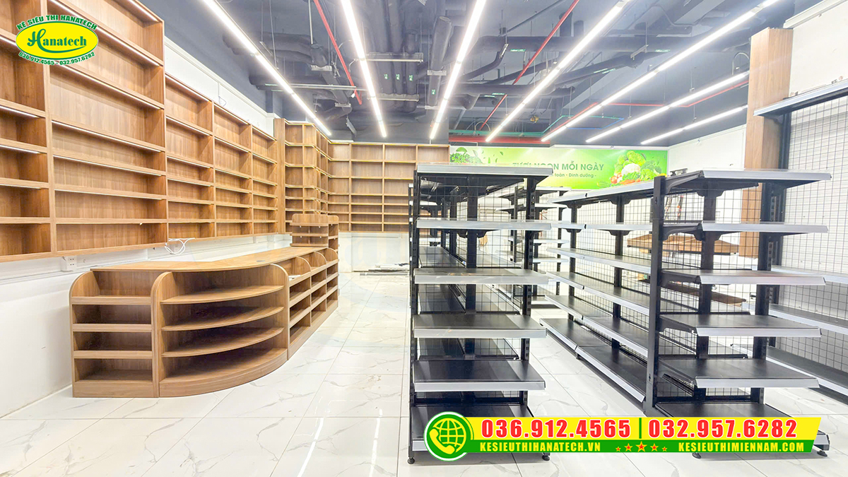 Setup kệ siêu thị mini tại TPHCM
